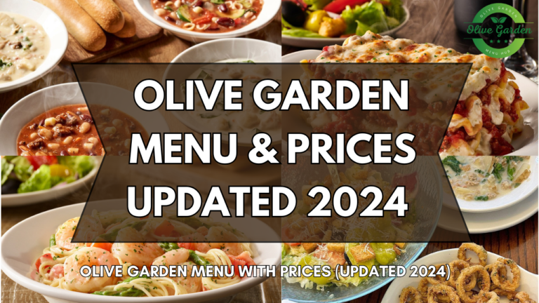 Olive Garden menu with prices for 2024