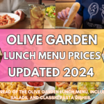 A vibrant spread of the Olive Garden Lunch Menu, including soups, salads, and classic pasta dishes.