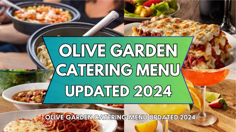 Olive Garden Catering Menu 2024