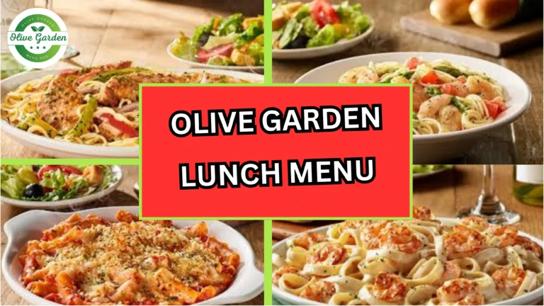 Olive Garden's lunch menu filled with flavorful soups, salads