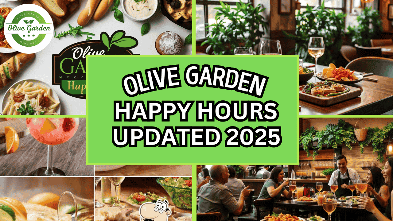 Olive Garden Happy Hour specials and deals.