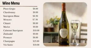 Olive Garden Wine Menu