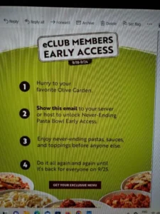 Olive Garden eClub 