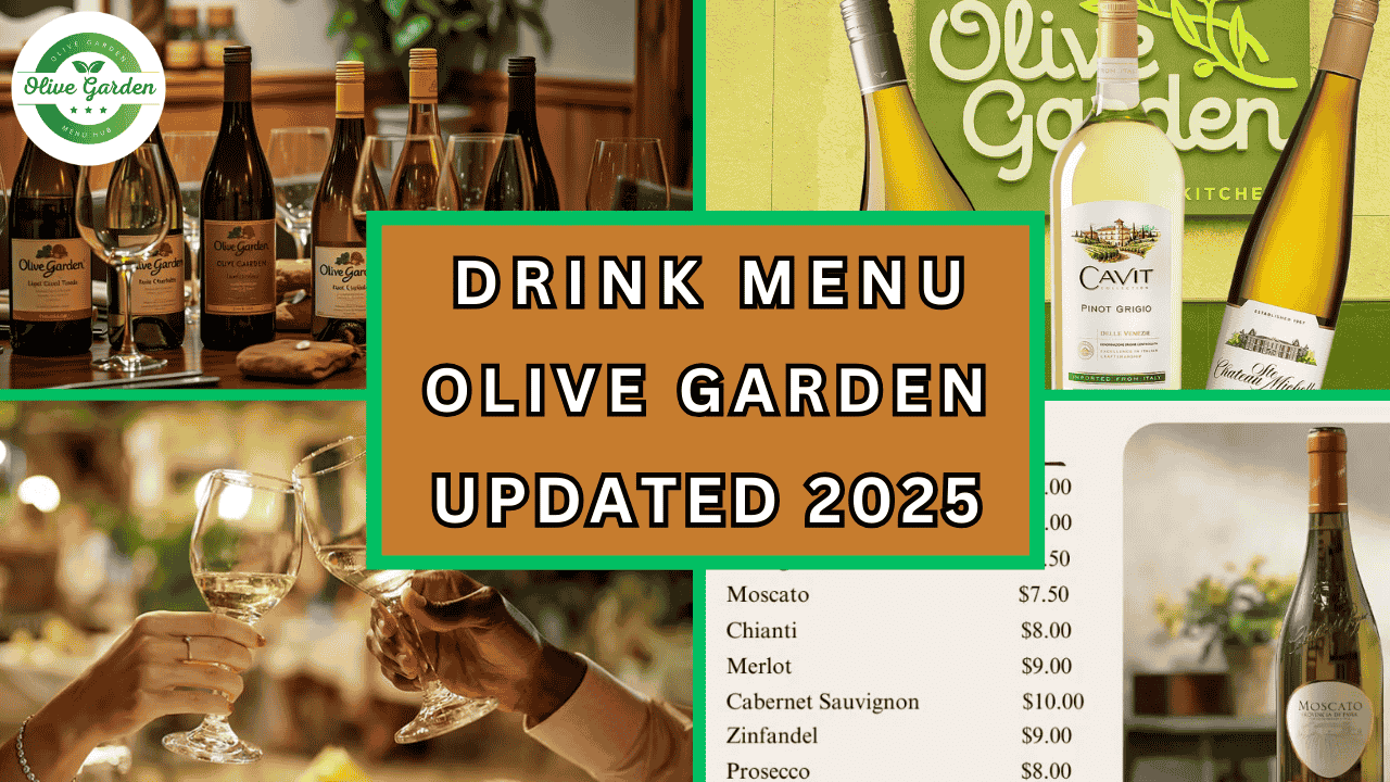 Olive Garden Drink Menu 2025