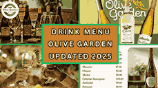 Drink Menu At Olive Garden