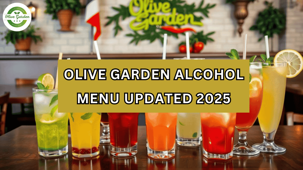 Olive Garden Alcohol Menu Updated 2025