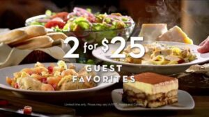 Olive Garden 2 for $25